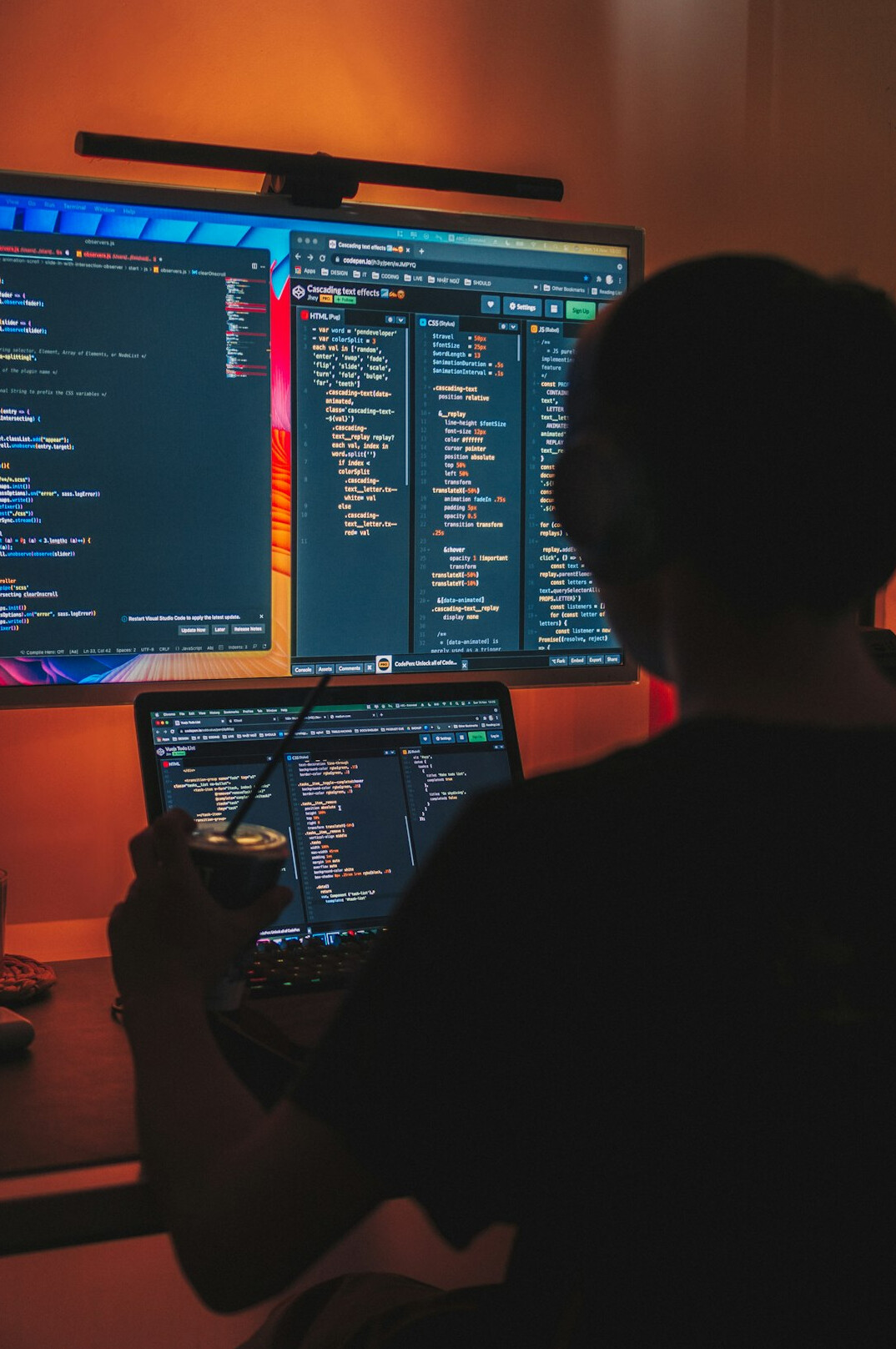 programmer working on insurance code